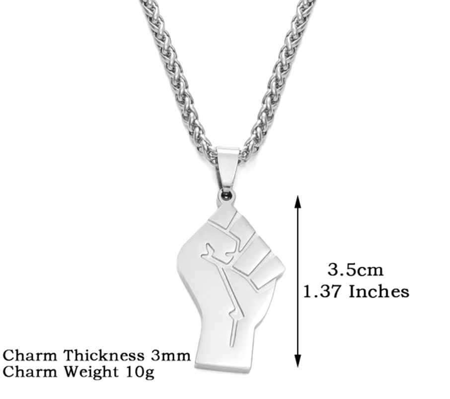 Black Lives Matter Fist Necklace