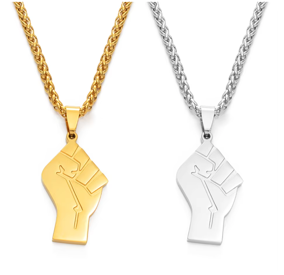 Black Lives Matter Fist Necklace