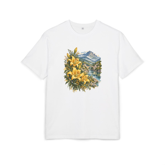 Bosnia and Herzegovina Heritage Oversized T-Shirt front in White; original Printify mockup