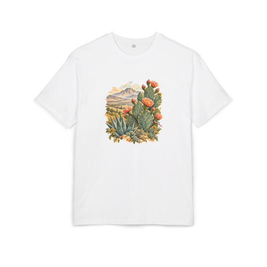 Mexico Heritage Oversized T-Shirt front in White; original Printify mockup